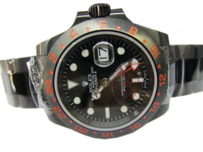 Replica Rolex Explorer II Men Watch: Orange Hand & Orange Markers